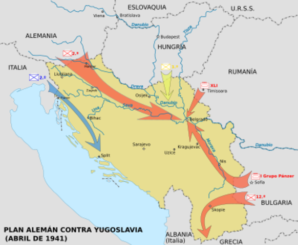 ALEMANIA INVADE YUGOSLAVIA, GRECIA Y ALBANIA