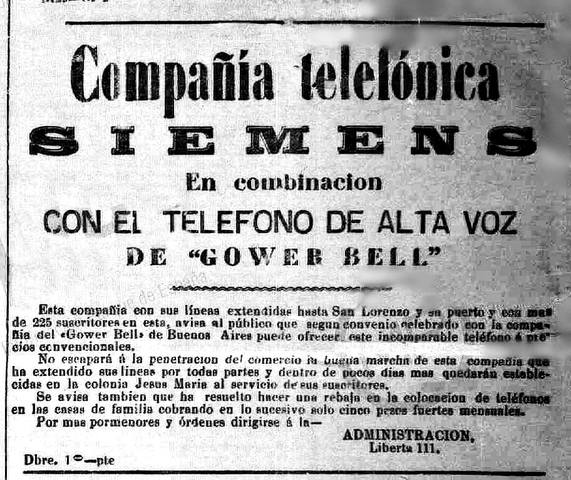 Las empresas telefónicas en la Argentina
