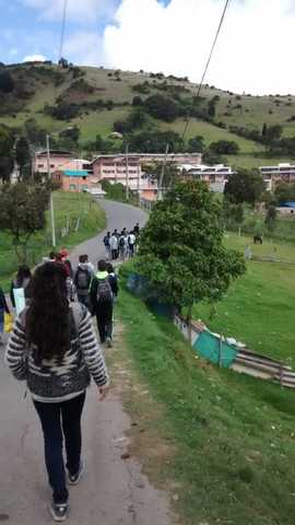 Camino al colegio