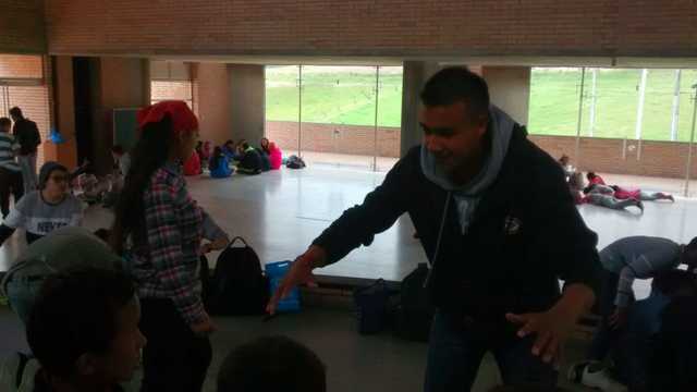 Reconocimiento de la palanca por medio del cuerpo