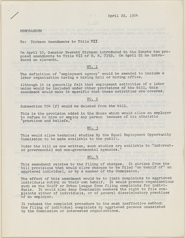 Amending the Civil Rights act