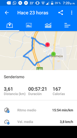 Paseo con mi padre por alrededores