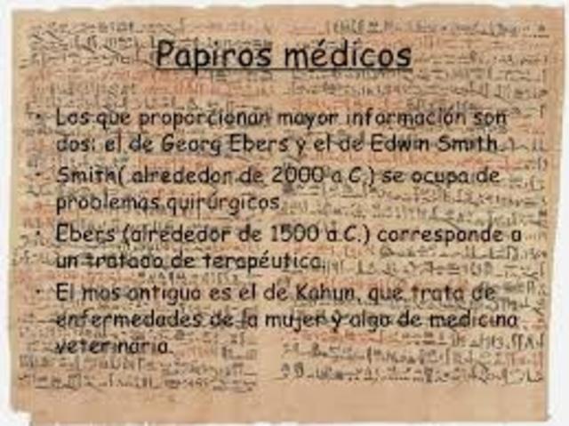 Papiros medicos 2500 a.c