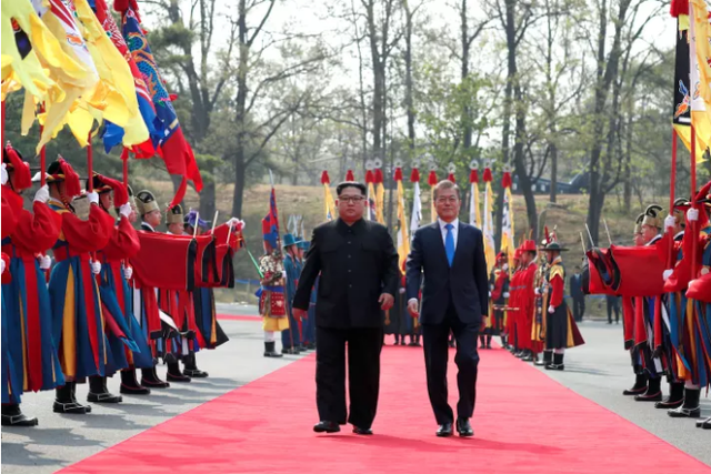 Kim visita a Coreia do Sul