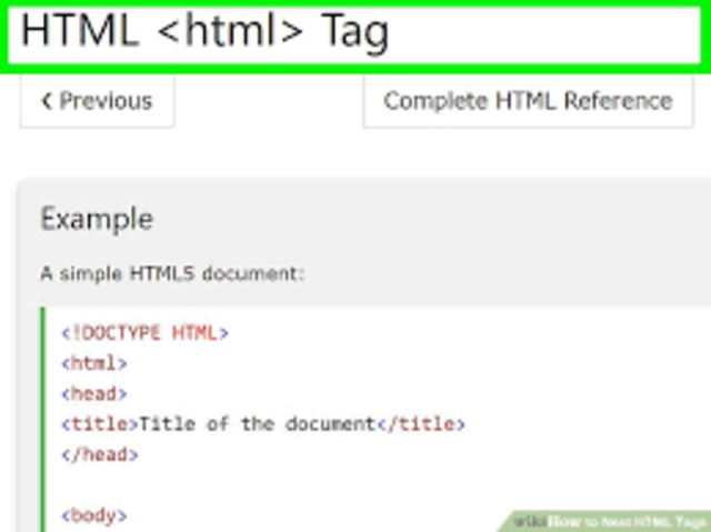 HTML Tags