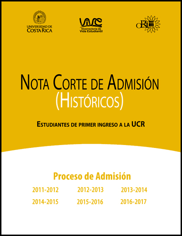 Etapa Juventud: Examen de Ingreso a la UCR