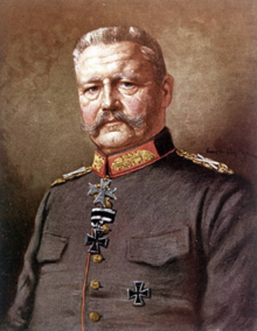EL PRESIDENTE VON HINDENBURG MUERE