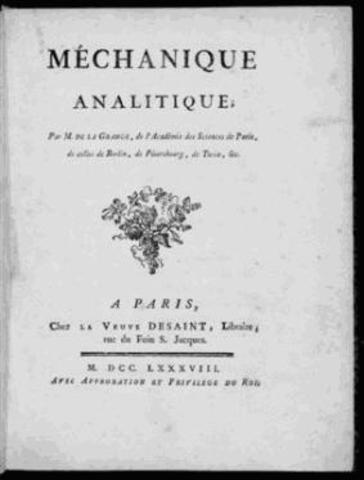 Mécanique analytique