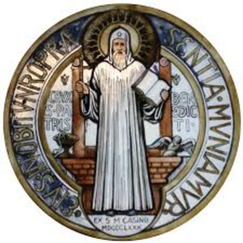 Saint Benedict was canonized