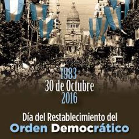 30 de Octubre de 1983 (vuelta a la democracia) Josue y Belen