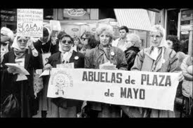 1977 30 de abril (Fundación de abuelas de plaza de mayo) josue y Belén