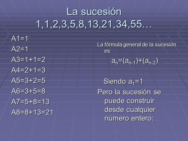 Sucesion de Fibonacci