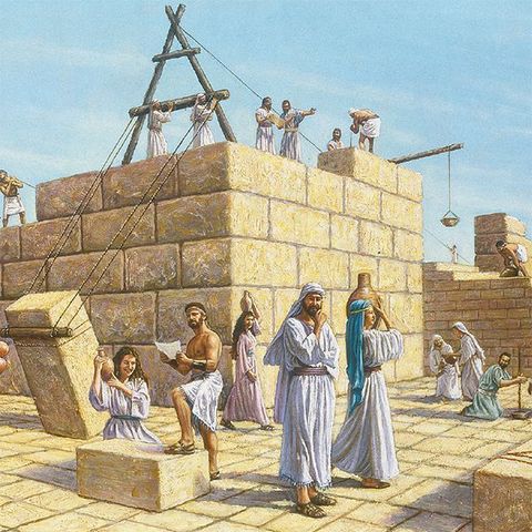 Cyrus decreed that the temple be rebuilt