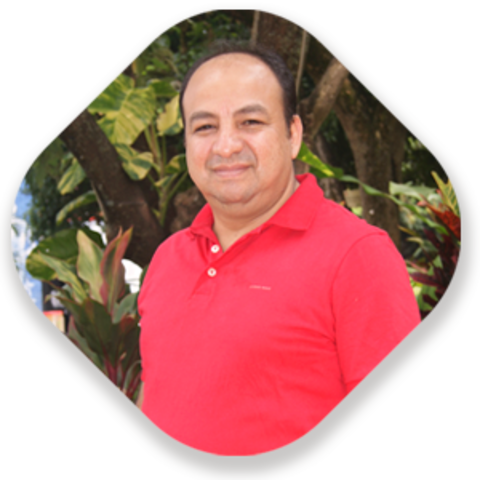 llegada del profesor Oswaldo Solarte Pabon