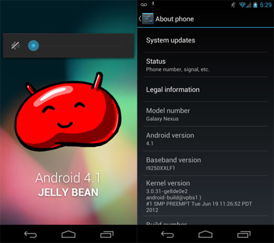 android 4.1  Jelly Bean