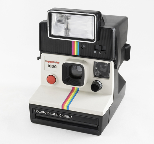 The Polaroid camera is marketed