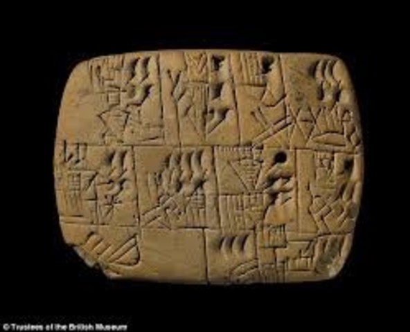 Clay Tablets in Mesopotamia (2400 BC)