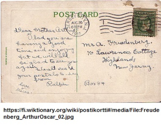 4.	Cartas y postales