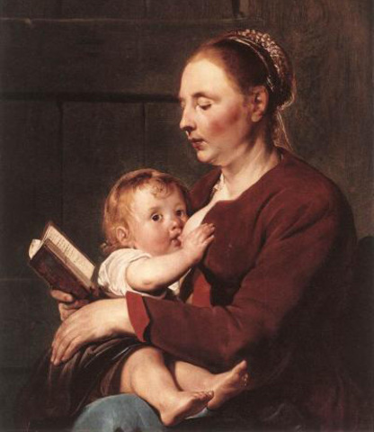 La crianza en el hogar y las nodrizas