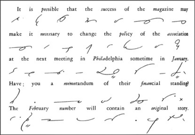 Short hand writing class