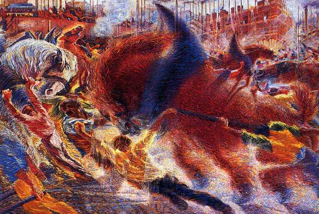 Boccioni, La città sale