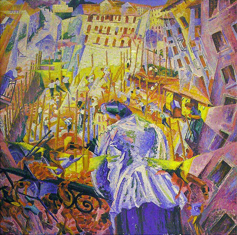 Boccioni, La strada entra nella casa