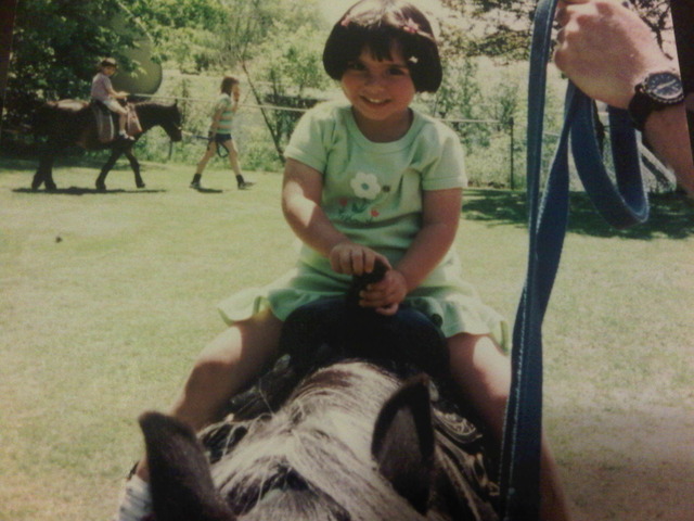 My first horseback riding lesson...