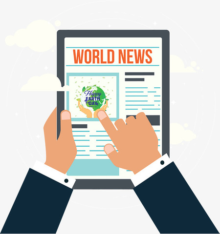 Primer informe de noticias en línea.