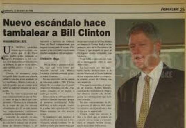 El escándalo Clinton/Lewinsky.