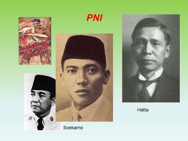 opgericht PNI door Soekarno en Hatta