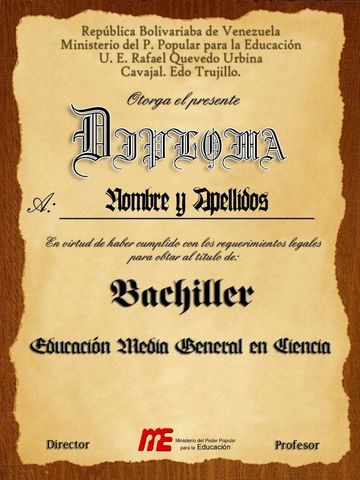 diploma de bachiller