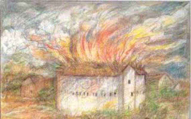 THE GLOBE THEATRE'S BURNING