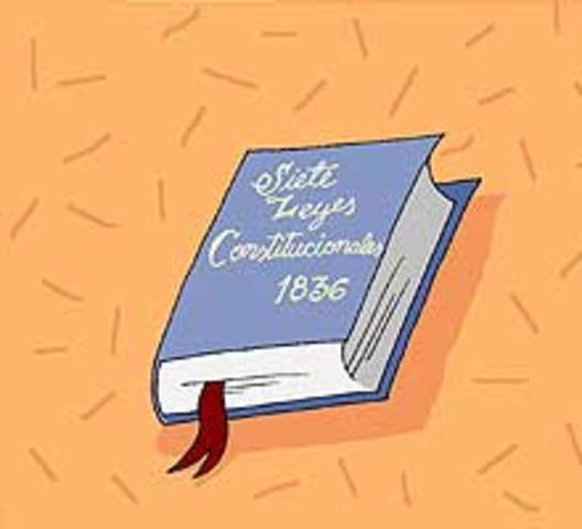 1836 Siete leyes.