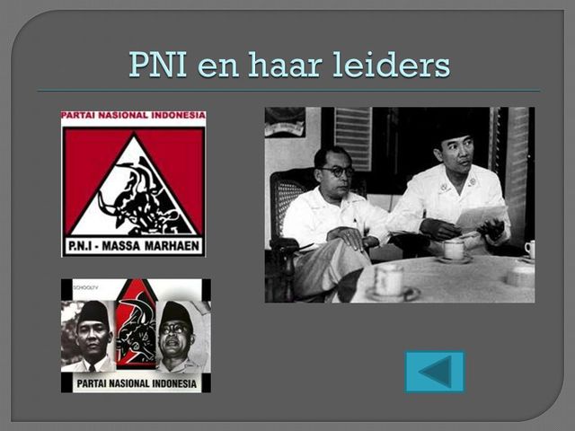 oprichting PNI door Soekarno en Halta