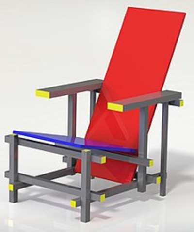 Red Blue Chair