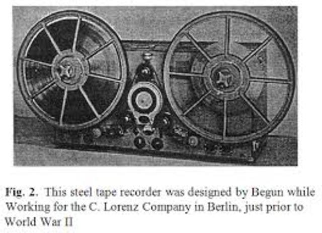 Tape Recorder for Broadcasting