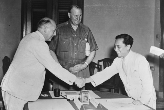 Indonesie en rusland sluiten het akkord van linggadjati