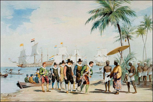 Vasco de Gama bereikt Azie