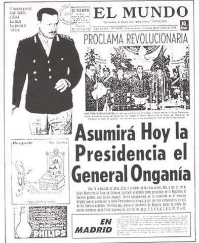 Revolución Argentina (Golpe de Onganía) 1966-73