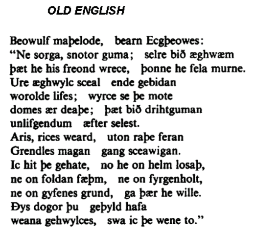 OLD ENGLISH
