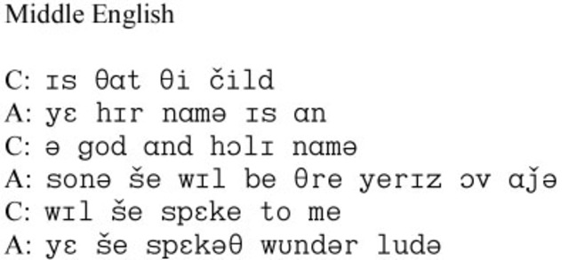 MIDDLE ENGLISH