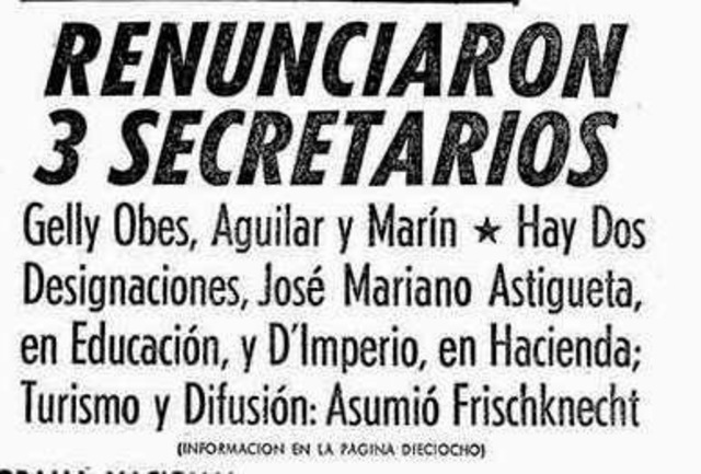 Intento de creación de la Escuela Intermedia (Reforma Astigueta, durante el Onganiato)