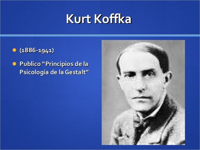 KURT KOFFKA,cofundador de la escuela de la Psicología de la Gestalt