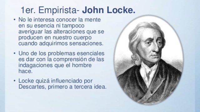 JOHN LOCKE - EMPIRISMO