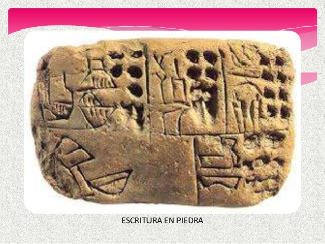 la invención de los símbolos de escritura