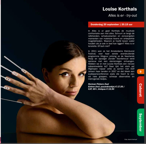 Cabaret in hof 88; Louise Korthals 2018