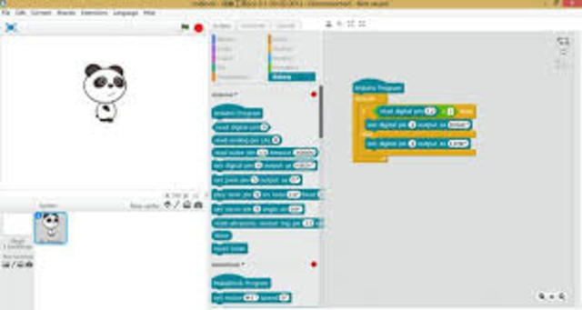 Creacion de programas para programar robots con graficos interactivos