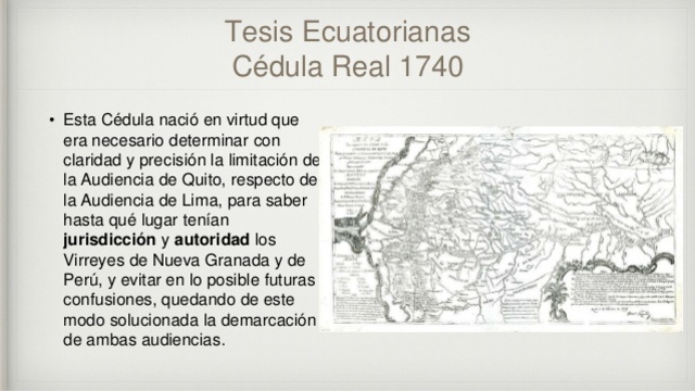 REAL CÉDULA DE 1740