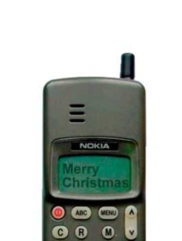 El primer mensaje comercial SMS fue enviado por la red GSM de Vodafone el 3 de diciembre de 1992 en Estados Unidos a través de un ordenador y su texto fue Merry_Christmas (Feliz Navidad).