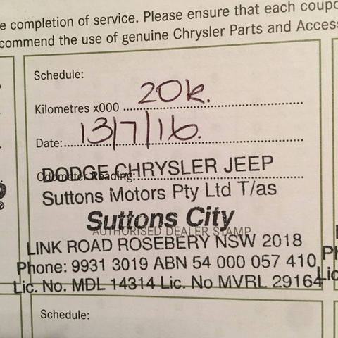 12 month service completed